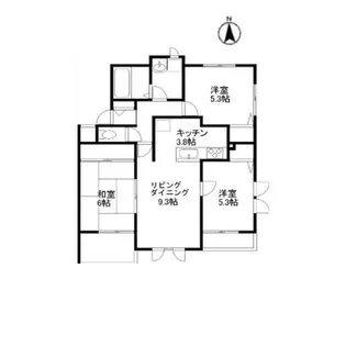 ハイランドグリーン池尻A棟・B棟【2階】の間取り