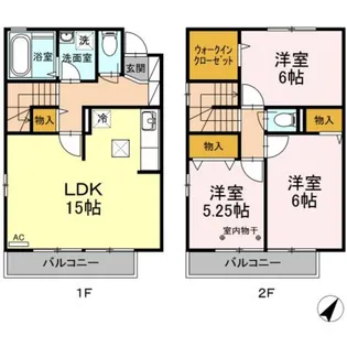 あざみのひるずI【2階】の間取り
