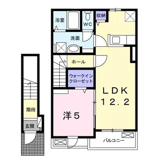 ル・クール B【2階】の間取り