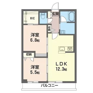 コートヴィラ【2階】の間取り