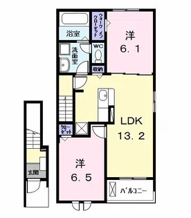 グレイスコート【2階】の間取り