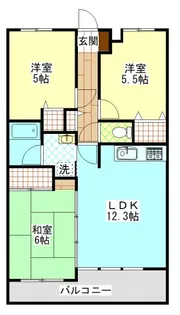 グランドール今治弐番館【2階】の間取り