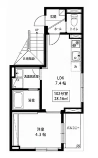 DEEP FOREST【1階】の間取り