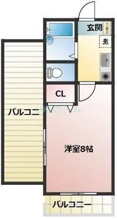 メゾンサンルーツ【5階】の間取り