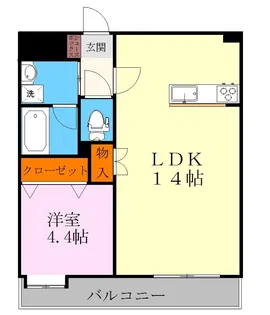 EXCEED出水【5階】の間取り