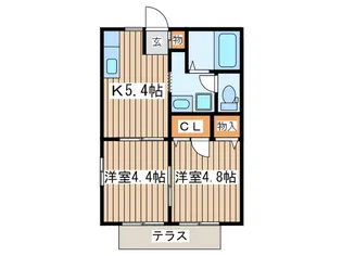 フレグランス羽鳥【1階】の間取り