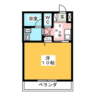 丸中マンション新居【2階】の間取り