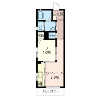 クレセント【1階】の間取り