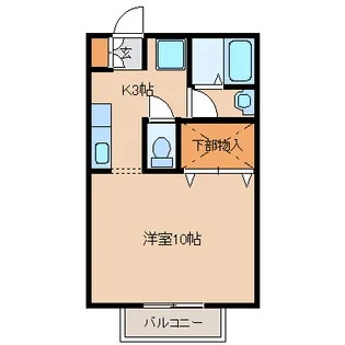ハイブリッジ【1階】の間取り