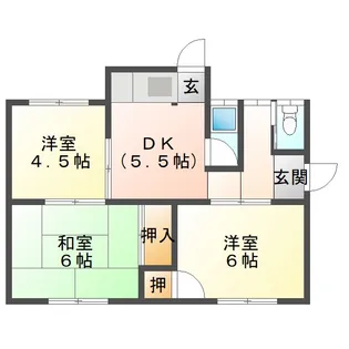 岡山県岡山市東区益野町【一戸建】の間取り