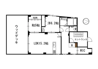 ガーデンヴュー神水【1階】の間取り