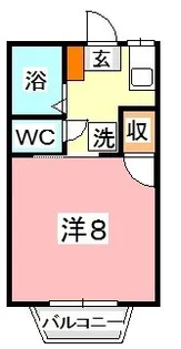 キッコウハイネス B【1階】の間取り