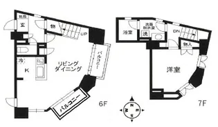 麻布十番ハイツの間取り
