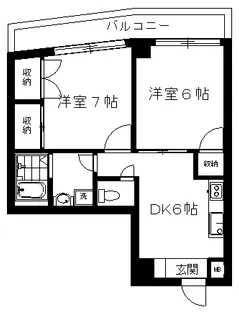 東京都港区白金6【マンション】の間取り