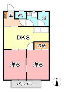 コーポ田中【1階】の間取り