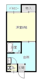 メゾン中野【2階】の間取り