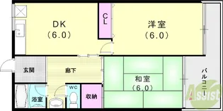渦森ハイム【2階】の間取り