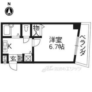 プレサンス京都駅前【8階】の間取り