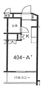 スカイコート生麦第二【4階】の間取り