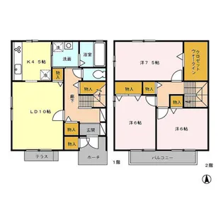 長野県松本市桐3【一戸建】の間取り