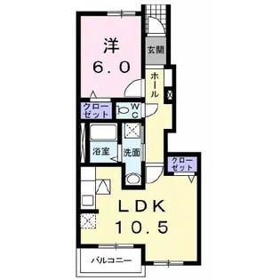 グランド アーネスト【1階】の間取り