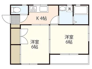 フローラ江波【2階】の間取り