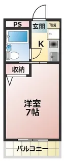 コーポニシモト【2階】の間取り