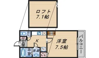 Alpha Stage APM【1階】の間取り