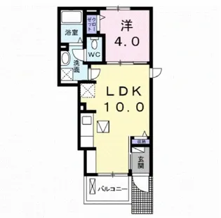 福島県本宮市本宮字立石【アパート】の間取り