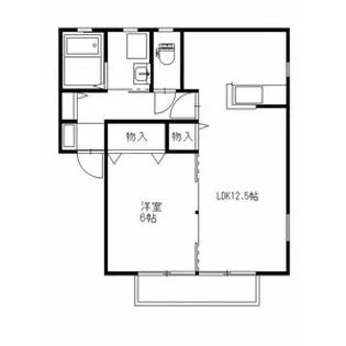 ハピネスF【1階】の間取り