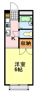 フラッツ風戸【2階】の間取り