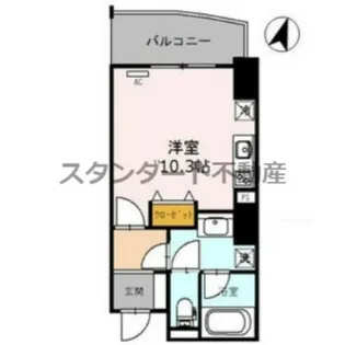 エトワール北新地【12階】の間取り