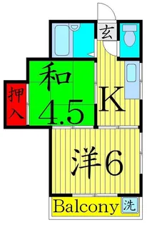 福永荘【1階】の間取り