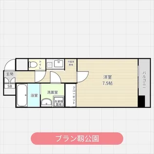 大阪府大阪市西区靱本町2【マンション】の間取り