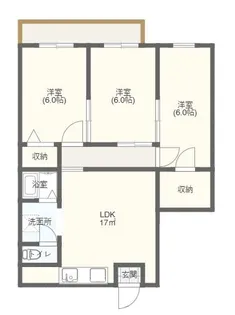 グレース百合丘【1階】の間取り