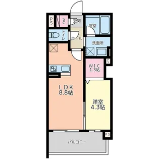 ラ・クオーレM【2階】の間取り