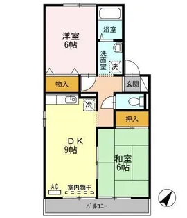 ヴェルディ藤崎【2階】の間取り