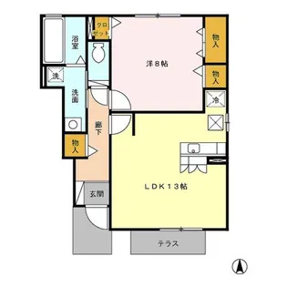 シャトレー・マグノリアI【1階】の間取り