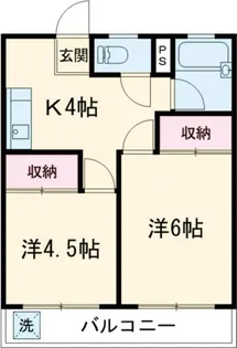 ウエストヒルズ【2階】の間取り