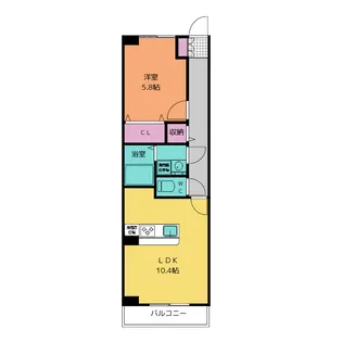フロレジャール【1階】の間取り