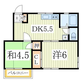 コーポベラーム【2階】の間取り