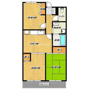 ロイヤルハイム・KEN【2階】の間取り