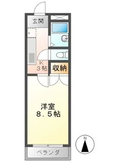 エントピア岐阜 II【3階】の間取り