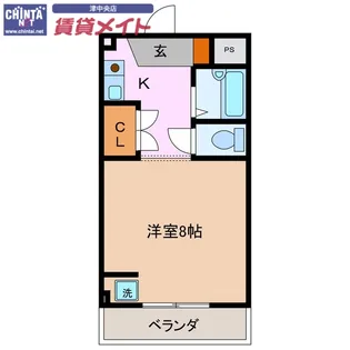 1Rの間取り画像