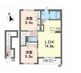 メゾン・シャングリラ【2階】の間取り