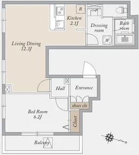 東京都北区王子本町3【マンション】の間取り