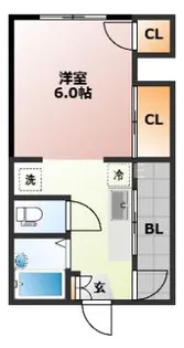 平野楽器ビル【4階】の間取り