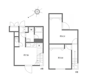 リーガランド恵比寿【4階】の間取り