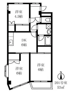 アビタシオン大倉山【2階】の間取り