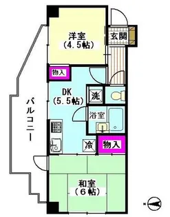 セントラルエビヤ【4階】の間取り